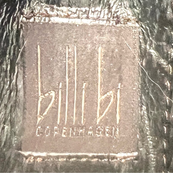 Billi Bi Copenhagen Black Leather Snake Print Almond Toe Casual Booties Women 40 - Picture 15 of 15